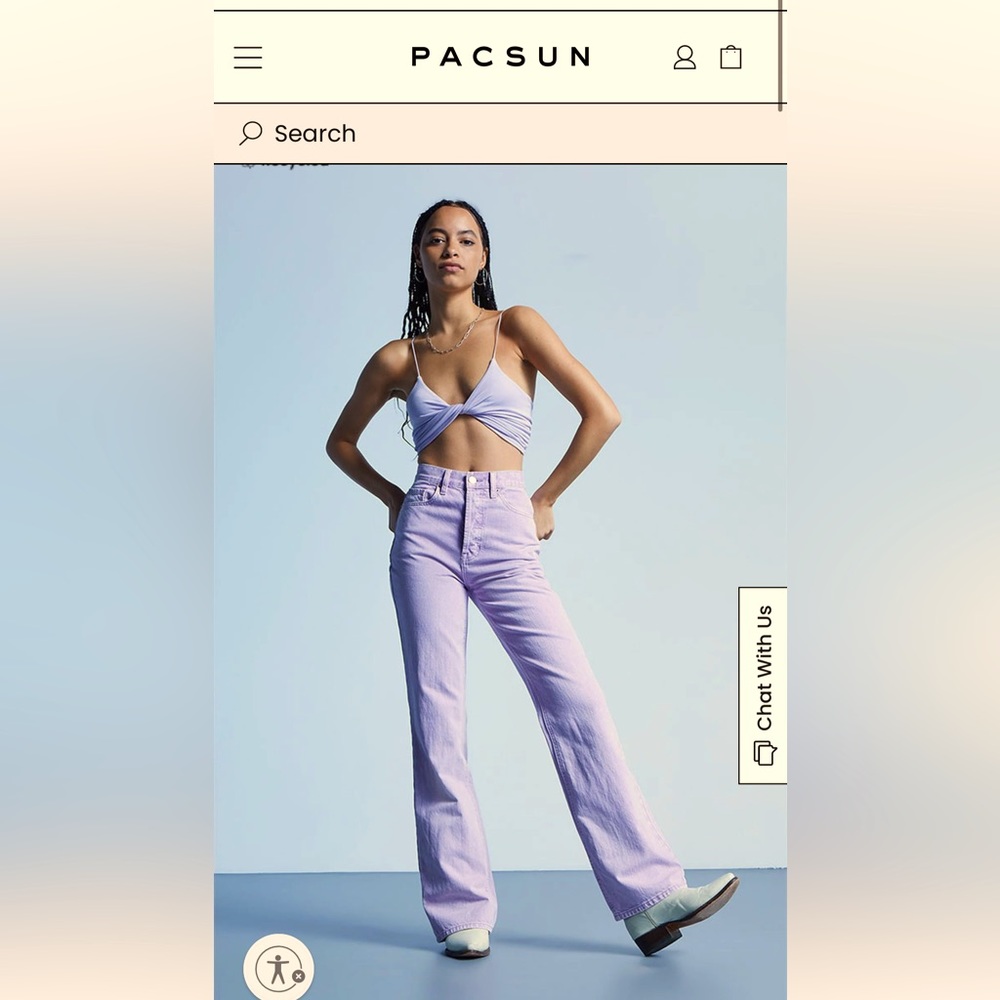 These aesthetic lavender jeans are perfect for a causal wearing or a night out☁️